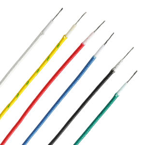 SY SiAF 0.25mm2 <span class=keywords><strong>casque</strong></span> haute température résistant à la chaleur <span class=keywords><strong>fil</strong></span> tressé en fibre de verre enduit de silicone - Product Image 1