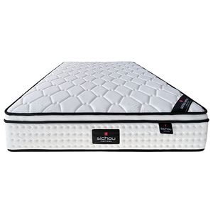 Giá rẻ OEM/ODM 8-12 inch matress matras miếng bọt biển trắng EURO hàng đầu khách sạn vua nữ hoàng Kích thước Latex Gel Bộ nhớ bọt nệm với hộp - Product Image 2