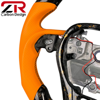Volant sport en fibre de carbone forgée avec LED et indicateur de régime pour Toyota Corolla Rav4 Camry 8ème génération XA50 Rav4 Avalon 2018-2024