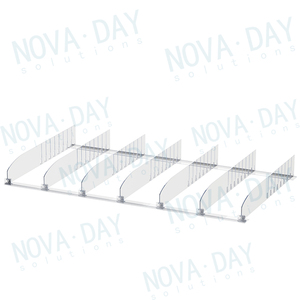 Kim loại tự động Pusher hệ thống rõ ràng ngăn sử dụng cho vừa t hình dạng Acrylic quần áo nhựa Kệ <span class=keywords><strong>Divider</strong></span> - Product Image 5