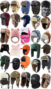 قبعة تروبر مخصصة دافئة على الطراز الروسي، قبعة تزلج شتوية للجنسين مع أغطية للأذنين، مناسبة للرياضة والصيد والحفلات - Product Image 6