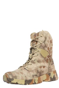 आउटडोर शिकार पर्वतारोहण सामरिक जूते पॉलिएस्टर कैनवास ऊपरी वाटरप्रूफ लुभावनी विरोधी पर्ची कछलावरण पतली रबर - Product Image 6