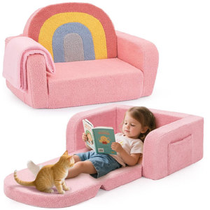 Giving Tree <b>Kids</b> <b>Sofa</b> Bed Foldable Pink 3 Tier Nap Chair For Children Age 3 And Above - Product Image 5