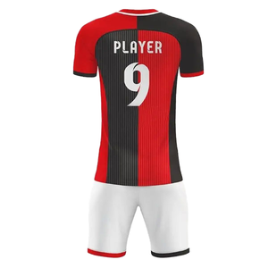 Ensemble de maillots de football unisexes personnalisables pour adultes, vêtements de sport de football, y compris des maillots d'entraînement, uniforme d'équipe, impression par sublimation à 100% - Product Image 1