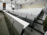 Meubles de salle de conférence bon marché avec tiroir, pupitre et chaise d'école, prix des chaises d'enseignant en bois, chaises d'élève pour salle de classe