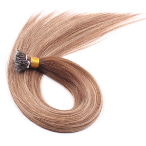 Extensions capillaires Nano Ring en cheveux humains vierges 100% Premium, double épaisseur, russes, naturelles, avec pointe en kératine Micro Nano Ring, vente en gros - Product Image 6