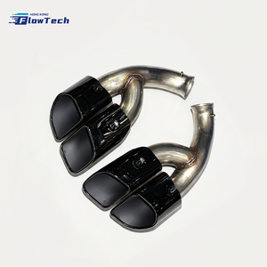 ปลายท่อไอเสียทรงสี่เหลี่ยม GTS Style สำหรับ Porsche Cayenne 958 ปี 2015-2017 แบบ Bolt-on อัพเกรดปลายท่อไอเสีย ติดตั้งแทนของเดิมได้โดยตรง - Product Image 4