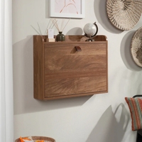 Bureau d'ordinateur mural flottant pliable en bois, gain de place, pour écrire, poste de travail, bureau mural flottant pour ordinateur portable