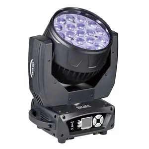 19x15w 4in1 zoom led moving head wash beam dj laser light stage light led lights for professional audio