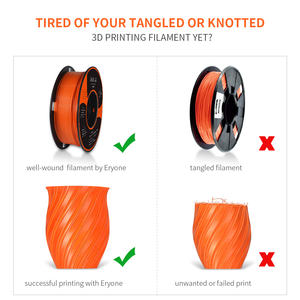 Sunlu — Filament pour <span class=keywords><strong>imprimante</strong></span> <span class=keywords><strong>3D</strong></span>, faible déformation, 1.75mm, <span class=keywords><strong>bobine</strong></span> <span class=keywords><strong>PLA</strong></span>, non nouée, emballage professionnel - Product Image 3