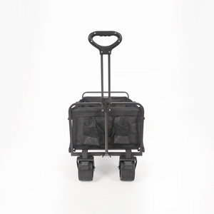 Oeytree Steel Frame <strong>Outdoor</strong> Foldable Collapsible <strong>Garden</strong> <strong>Cart</strong> with Removable Canopy Folding Wagon Utility <strong>Carts</strong> - Product Image 2