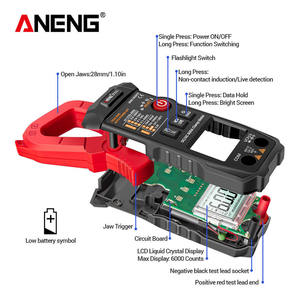 Automatic Multi-function Digital High-precision Current <b>Clamp</b> Type Electrical Multimeter ST210 Standard (intelligent Temperature - Product Image 6