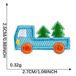 Mini Parche Termoadhesivo Bordado con Diseños de Casa, Pasaporte, Café, Hongo, Coche, Sushi para Etiqueta de Equipaje y Decoración de Bolsos - Product Image 6