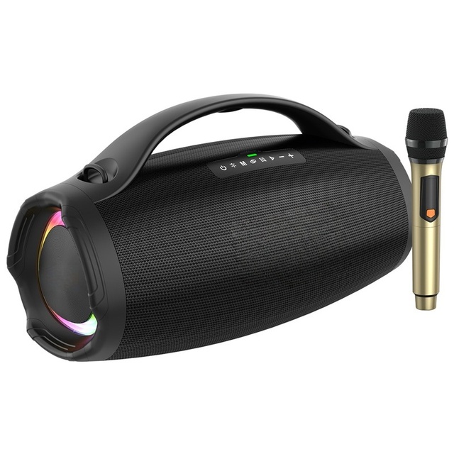 Wireless Portable Speaker with Rich Bass Mini Size Long Battery Life RGB LED Lighting for 5.3