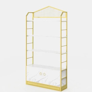 Ánh sáng sang trọng Thẩm mỹ viện Mỹ phẩm hiển thị kệ tủ & Lưu trữ Rack với tùy chỉnh kệ - Product Image 5