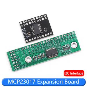MCP23017 I2C 16 Channel <strong>IO</strong> Expander Module GPIO Expansion <strong>Board</strong> Black Green Long <strong>Board</strong> - Product Image 6