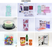 Boîte en acétate RPET PVC RPET transparent personnalisé Boîte d'insertion en plastique recyclé écologique fabriquée avec des matériaux durables