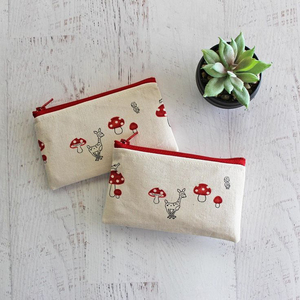 Pochette zippée en coton réutilisable, écologique, pour le rangement de maquillage, design personnalisé, approvisionnement en gros pour les magasins de détail et la promotion de marques - Product Image 2