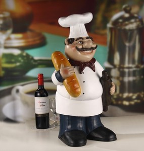 Figura de Resina Personalizada de <span class=keywords><strong>Chef</strong></span> de Panaderí<span class=keywords><strong>a</strong></span>, Estatua de Panadero Gordo de Gran Tamaño de 23 Pulgadas - Product Image 4