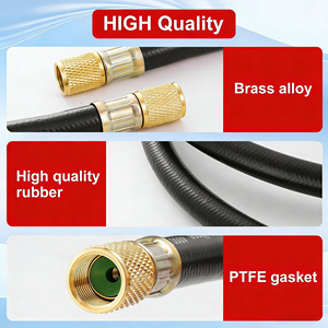 Tuyau à vide en caoutchouc haute Performance 800-4000psi 3/8 ''1/4'' de diamètre avec diamètre extérieur 11mm pour connexion de réfrigérant HVAC - Product Image 4