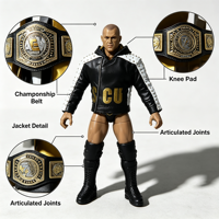 Nouvelle figurine de lutte sportive en PVC, modèle de collection, figurine articulée officielle, produit fini, boîte d'origine, fabrication OEM personnalisée, vente en gros