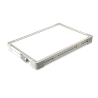 Madic 12x16 Mini tableau blanc magnétique effaçable à sec portable double face Tableau blanc de sublimation de bureau pliable