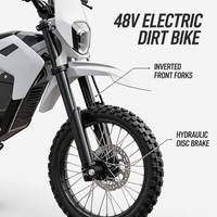 Moto tout-terrain électrique transfrontalière européenne et américaine 48V 1000W, vitesse 80 km/h, grande autonomie, batterie lithium, Dirt Bike tout-terrain