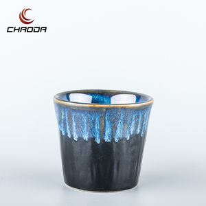 Tasse à vin en céramique émaillée de couleur bleue design vintage pour la <span class=keywords><strong>cuisine</strong></span> japonaise - Product Image 4