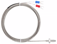 Sensor de Temperatura Tipo K Tipo E, Termopar con Tornillo M6 M8, Cable de Sensor de Termostato