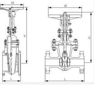 Trung Quốc Nhà sản xuất ANSI thép đúc thép không gỉ cf8 wcb mặt bích Van cổng - Product Image 2