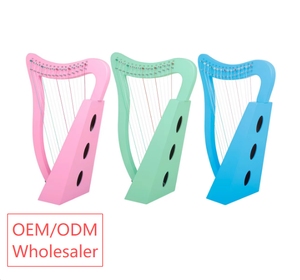 Arpa Lírica de 19 Cuerdas, Color Personalizado OEM ODM, Mini Arpa Irlandesa para Niños, Arpa Pequeña Portátil de Madera, Instrumento Musical al por Mayor para Principiantes - Product Image 1