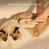 Brosse vapeur électrique OEM pour chat et chien, pulvérisateur pour massage, outil de toilettage pour animaux, anti-chute de poils, 3 en 1, vaporisateur électrique, peigne massant