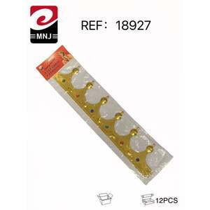 Corona de Emperador 12U, Accesorio de Sombrero de Plástico, Decoración para Fiestas Infantiles, Accesorio para Uso en Interiores - Product Image 1