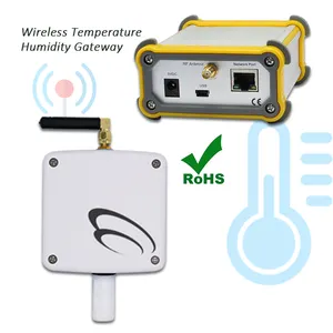 Il sistema industriale senza fili del sensore di umidità della temperatura funziona sul termometro della cella frigorifera di refrigerazione di 433MHz RF