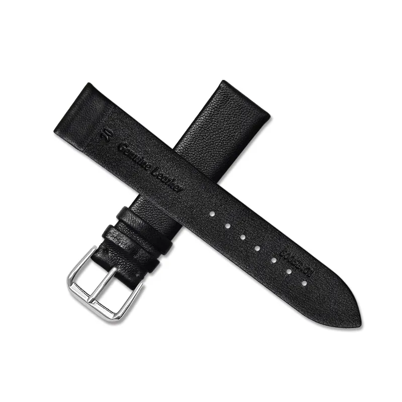 Italian Nappa Genuine Leather thin slim watch band plain style real genuine leather colorful watch strap without stitching