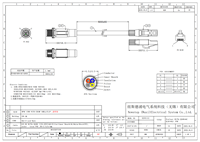 Cable Ethernet Industrial Profinet M12 con Codificación D de 4 Pines a RJ45 Cat5e, Cable de Red Blindado IP67 para Automatización de Máquinas PLC
