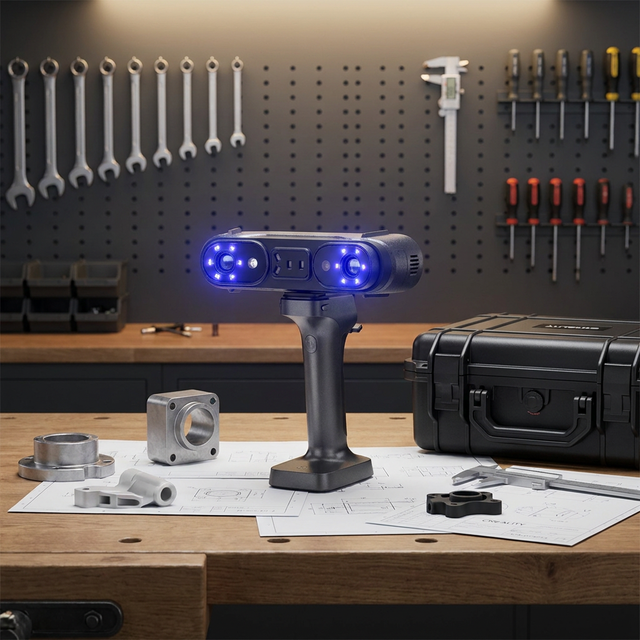 For Sermoon X1 Dual-Light Full Color 3D Scanner for Inspection Reverse Engineering and Digitalization
