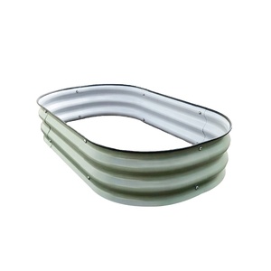 Prix d'usine, jardinières surélevées en métal ovales pour l'extérieur, pour la culture de légumes, de fleurs, d'herbes aromatiques, de pépinières - Product Image 3