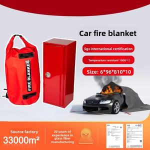 Personalizable, Extra Grande, 6*8m/1100 ℃   Manta Ignífuga de Silicona para Vehículos Eléctricos, Protección Contra Incendios en Automóviles - Product Image 5