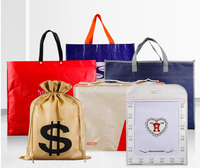 Personnalisé écologique Non tissé pp supermarché Shopping poignée sac maison Textile sac drap de lit paquet sac