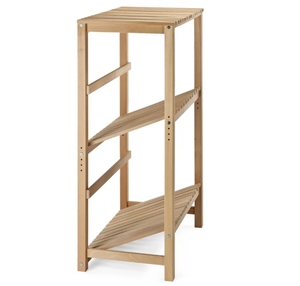 Support mobile en bois pour boissons chaudes, idéal pour bar et maison, avec rangement pour snacks, bacs à boissons et seaux à glace - Product Image 3