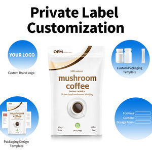 ผงกาแฟไมโครเห็ดสำเร็จรูป 100% จากธรรมชาติ จัดส่งเสถียร สำหรับผู้ขาย Amazon FBA ได้รับการรับรอง COA ผ่านการทดสอบโดยบุคคลที่สาม - Product Image 2