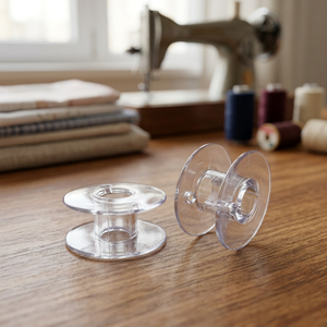 AA0055 <b>Sewing</b> machine plastic bobbin |Clear Plastic <b>Sewing</b> Bobbin <b>Case</b> Round Simple Design for <b>Sewing</b> Machine Accessory - Product Image 2