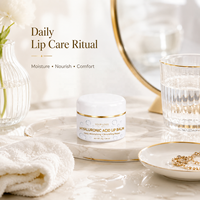 Baume à lèvres hydratant à l'acide hyaluronique au design haut de gamme, longue durée, estompant les ridules, haute valeur
