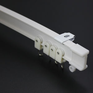Rail de rideau en PVC incurvé pour hôpital, 5 m, rails droits, glissières droites, fenêtres, balcon, plastique pliable - Product Image 3