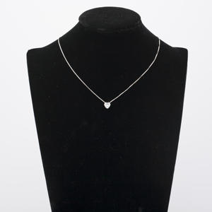 फैशन 925 स्टर्लिंग जेम्स्टोन महिला चेन पेलेंट कस्टम सिल्वर हार - Product Image 4