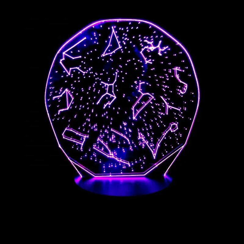 Cadeaux créatifs lumineux 3D Constellation Set décor Vision USB lampe de bureau Lampara LED 7 couleurs changeantes bébé veilleuse de sommeil