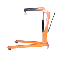 Cric de levage cric de moteur de grue de magasin pliable hydraulique 1 tonne 2 tonnes cric de levage de grue de moteur de palan de magasin manuel