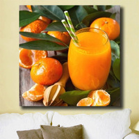 Peinture Diamant Ever Moment, Mosaïque Complète Carrée 5D, Motif Feuilles de Fruits Frais Colorés, Broderie Artisanale Point de Croix S2F2500
