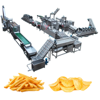 Frituurlijn voor fruit- en groenteschijfjes, frituurapparatuur voor appelchips, ananascips en champignonschips